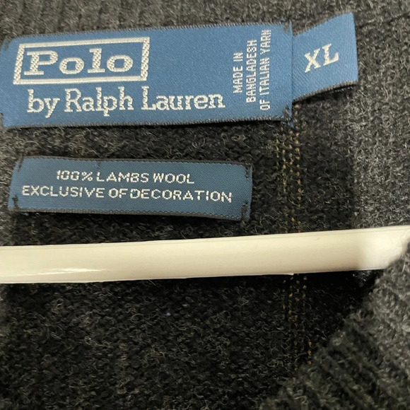 Polo by Ralph Lauren Men’s 100% Lambswool V Neck Essential Sweater size … - Picture 4 of 6